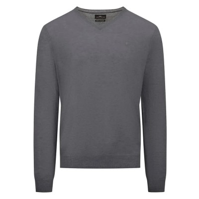 блуза,мъжки,пуловери,fynch,hatton,1414801,v,neck,sweater,steel,(grey)