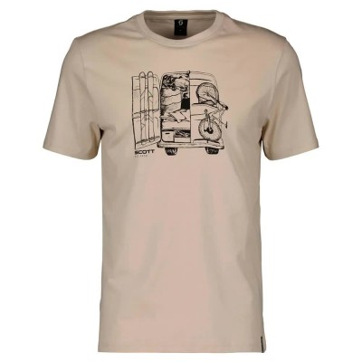 тениска,мъжки,тениски,scott,casual,short,sleeve,t,shirt,beige,(dust,white)