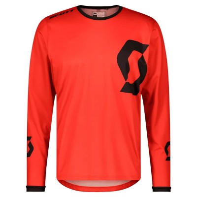 блуза,с,дълъг,ръкав,мъжки,тениски,дамски,тениски,scott,compete,long,sleeve,jersey,red,(fiery,red)