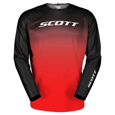блуза,с,дълъг,ръкав,мъжки,тениски,дамски,тениски,scott,evo,swap,long,sleeve,jersey,red,(caviar,black,fast,red)