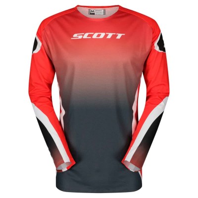 блуза,с,дълъг,ръкав,мъжки,тениски,дамски,тениски,scott,podium,pro,long,sleeve,jersey,red,(fast,red,caviar,black)