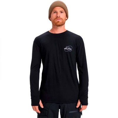 тениска,мъжки,тениски,quiksilver,coastal,run,long,sleeve,t,shirt,black