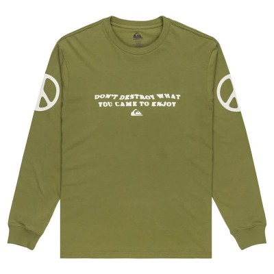 тениска,мъжки,тениски,quiksilver,evo,cold,ways,long,sleeve,t,shirt,loden,green,(green)
