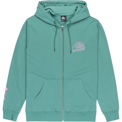 блуза,мъжки,пуловери,quiksilver,graphic,full,zip,sweatshirt,deep,sea,(green)