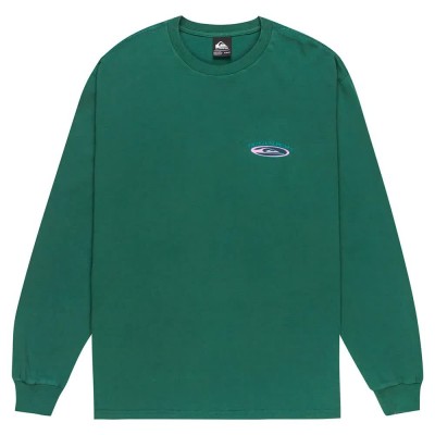 тениска,мъжки,тениски,quiksilver,hollow,coves,long,sleeve,t,shirt,trekking,green,(green)