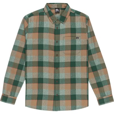 риза,с,дълъг,ръкав,мъжки,ризи,quiksilver,motherfly,plaid,long,sleeve,shirt,fallen,rock,(green)