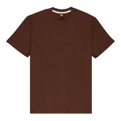 тениска,мъжки,тениски,quiksilver,slub,roundneck,short,sleeve,t,shirt,chocolate,brown,(brown)