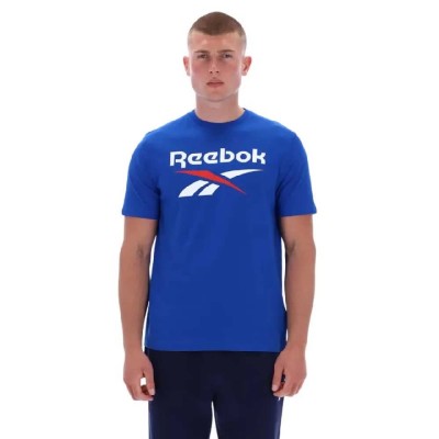 тениска,мъжки,тениски,reebok,classics,bruno,big,logo,short,sleeve,t,shirt,vector,blue