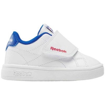маратонки,детски,маратонки,reebok,classics,court,clean,hook,&,loop,trainers,white,vector,red,vector,blue