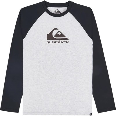 тениска,детски,тениски,quiksilver,ev,omni,logo,raglan,long,sleeve,t,shirt,athletic,heather,(grey)