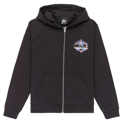 блуза,детски,блузи,quiksilver,graphic,full,zip,sweatshirt,black