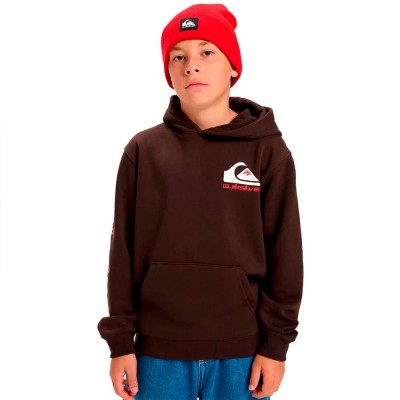 суичър,детски,блузи,quiksilver,omni,logo,hoodie,chocolate,brown