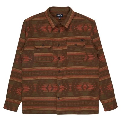 риза,с,дълъг,ръкав,мъжки,ризи,billabong,offshore,jacquard,long,sleeve,shirt,dark,cedar,(brown)