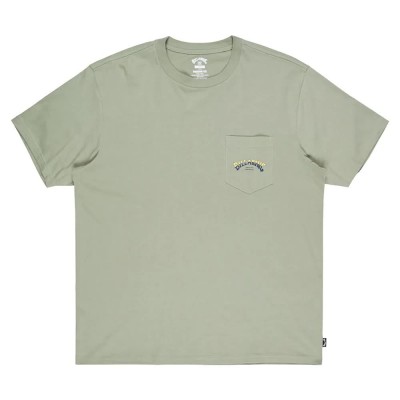 тениска,мъжки,тениски,billabong,stacked,arch,pkt,short,sleeve,t,shirt,grey,green,(green)