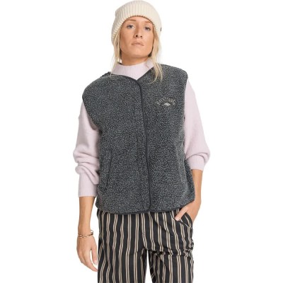 елек,дамски,жилетки,billabong,be,happy,fleece,vest,black,(black,sands)