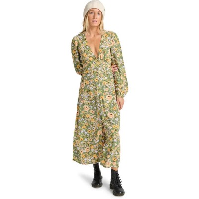 рокля,дамски,поли,и,рокли,billabong,cool,night,long,sleeve,long,dress,green,(luv,army)