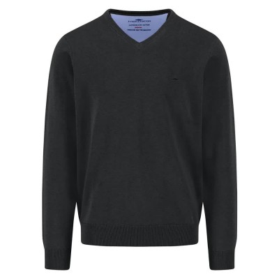 блуза,мъжки,пуловери,fynch,hatton,1514211,v,neck,sweater,black