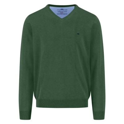 блуза,мъжки,пуловери,fynch,hatton,1514211,v,neck,sweater,dark,leaf,(green)