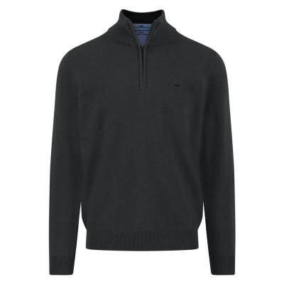 блуза,мъжки,пуловери,fynch,hatton,1514215,half,zip,sweater,black