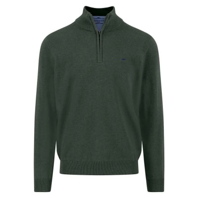 блуза,мъжки,пуловери,fynch,hatton,1514215,half,zip,sweater,dark,ivy,(green)
