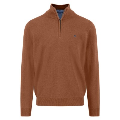 блуза,мъжки,пуловери,fynch,hatton,1514215,half,zip,sweater,hazel,(brown)