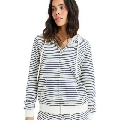 блуза,дамски,блузи,roxy,perfect,stripe,full,zip,sweatshirt,mood,indigo,small,stripe,(white)
