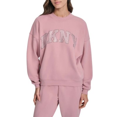 блуза,дамски,блузи,dkny,dw5800048,sweatshirt,pink,(dusty,mauve)