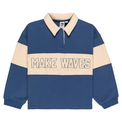 блуза,детски,блузи,roxy,iconic,waves,sweatshirt,vintage,indigo,(blue)