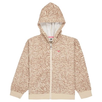 блуза,детски,блузи,roxy,twenty,five,miles,full,zip,sweatshirt,parchment,animal,floral,(beige)