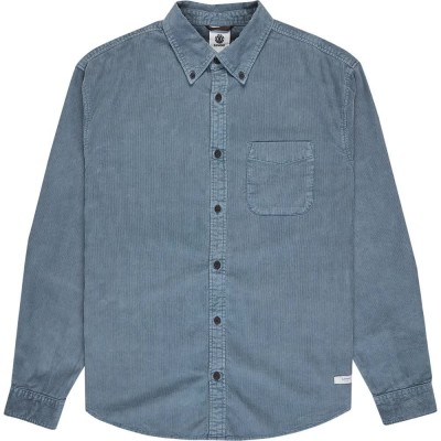 риза,с,дълъг,ръкав,мъжки,ризи,element,button,down,corduroy,regular,fit,long,sleeve,shirt,blue,mirage