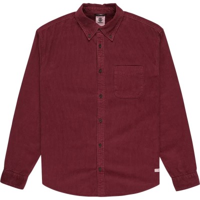 риза,с,дълъг,ръкав,мъжки,ризи,element,button,down,corduroy,regular,fit,long,sleeve,shirt,red,(zinfandel)
