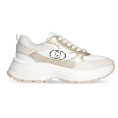 маратонки,дамски,маратонки,liu·jo,eva,06,trainers,calf,leather,metalli,milk,light,gold,(white)