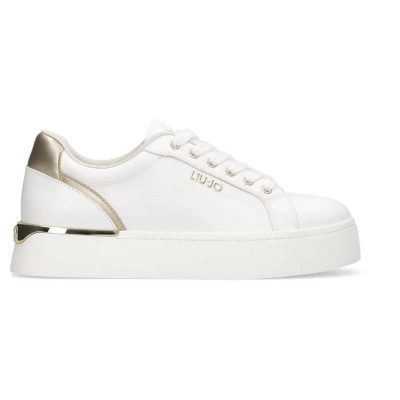 маратонки,дамски,маратонки,liu·jo,pretty,06,trainers,calf,leather,metalli,white,light,gold,(white)