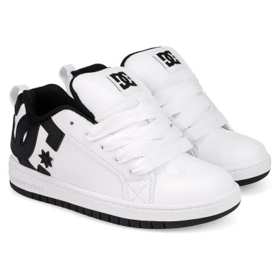 обувки,детски,маратонки,dc,shoes,court,graffik,trainers,white,black