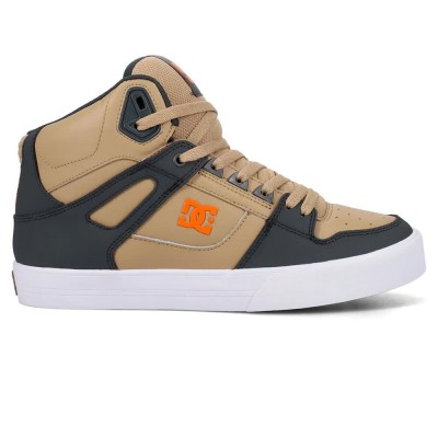 високи,кецове,мъжки,маратонки,dc,shoes,pure,high,top,wc,trainers,brown,(grey,tan,orange)