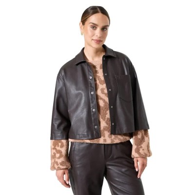 яке,дамски,якета,и,палта,garcia,j50092,leather,jacket,night,brown