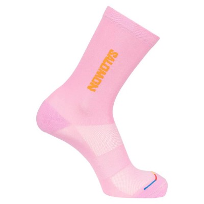 чорапи,дамски,чорапи,salomon,365,crew,socks,cyclamen,turmeric,(pink)
