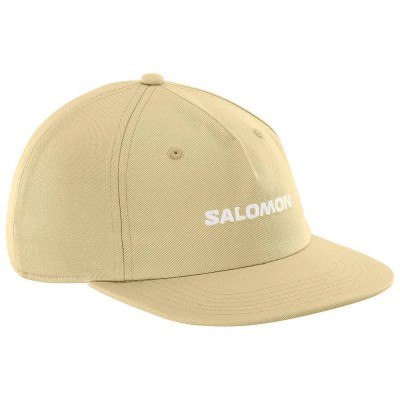 шапка,всички,шапки,salomon,logo,flat,cap,gray,green,(beige)