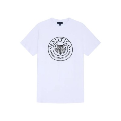тениска,мъжки,тениски,nautica,n1k01305,short,sleeve,t,shirt,white,(white)