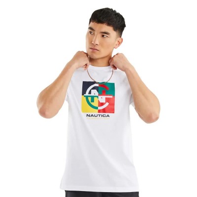 тениска,мъжки,тениски,nautica,n7k01223,short,sleeve,t,shirt,white,(white)