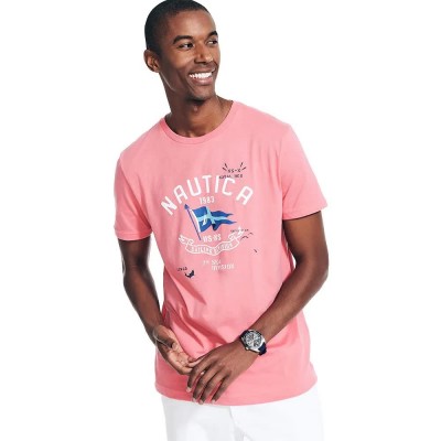 тениска,мъжки,тениски,nautica,vr3507,short,sleeve,t,shirt,pink,(pink)
