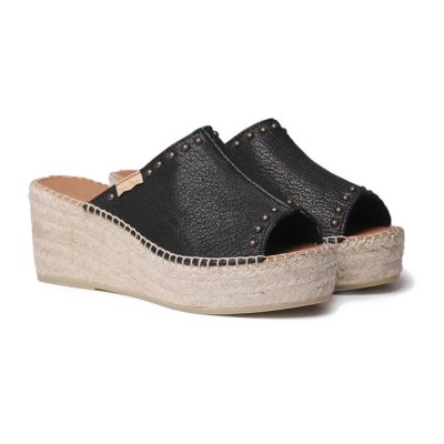 сандали,на,платформа,дамски,сандали,и,чехли,toni,pons,modena,esparto,wedge,sandals,black