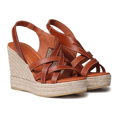 сандали,на,платформа,дамски,сандали,и,чехли,toni,pons,ofelia,esparto,wedge,sandals,brown,(leather)