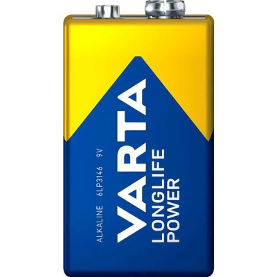 батерии,varta,longlife,power,6lr61,9v,alkaline,battery,clear,(blue,yellow)