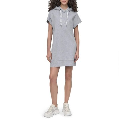 рокля,дамски,поли,и,рокли,dkny,2,tone,lg,dress,pearl,hgr,grey,(grey)