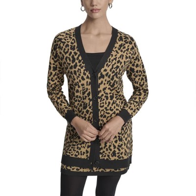 жилетка,дамски,пуловери,дамски,плетени,дрехи,dkny,dw7000578,cardigan,whsky,black,brown,(brown)