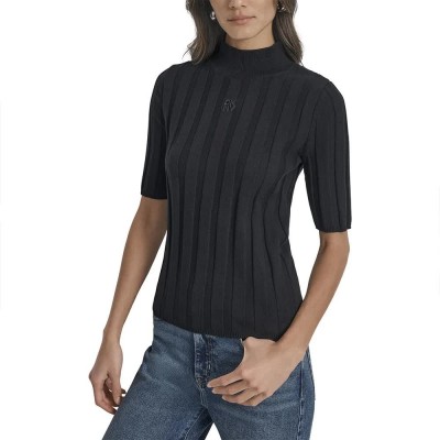 тениска,мъжки,тениски,дамски,тениски,dkny,elbow,short,sleeve,t,shirt,black,(black,black)