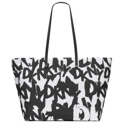 чанта,всички,чанти,dkny,jenny,tote,bag,optic,white,bk,white
