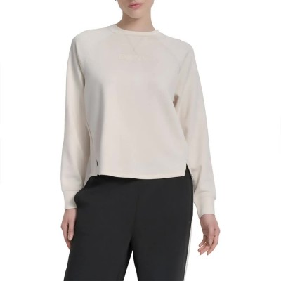 суичър,дамски,блузи,dkny,logo,hoodie,egg,nog,beige,(beige)