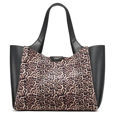 чанта,всички,чанти,dkny,willa,tote,bag,leopard,yellow,(brown)